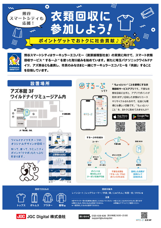 衣料品回収に参加してみませんか？