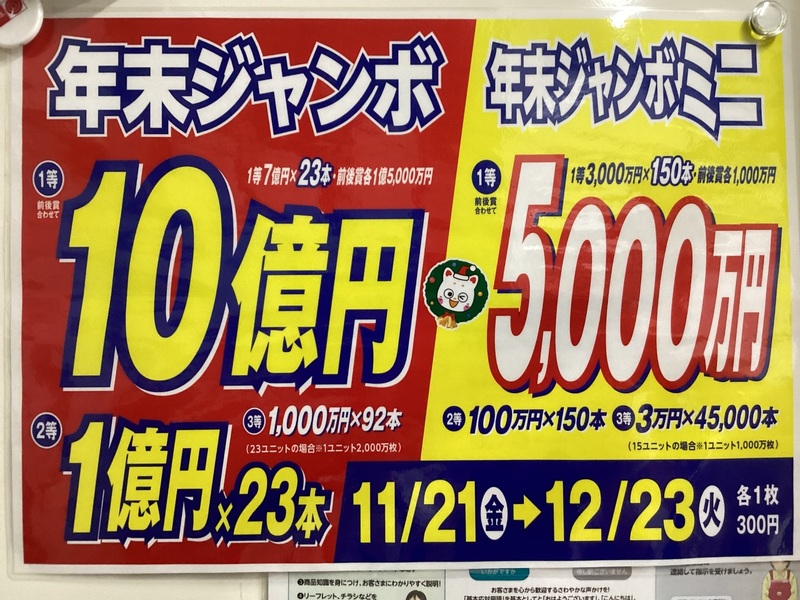 年末ジャンボ宝くじ