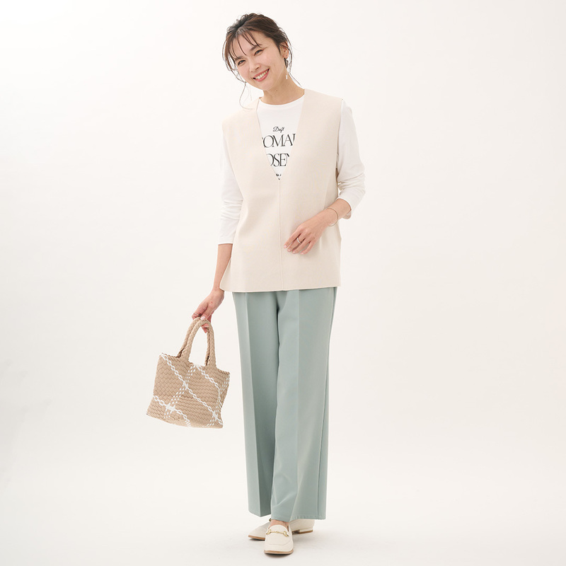 【防汚撥水】履くだけでトレンドスタイルが叶うワイドパンツ