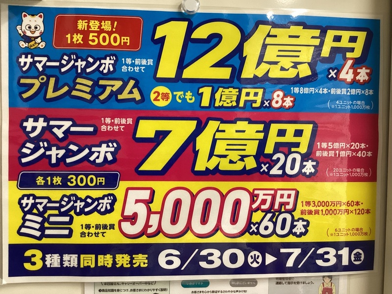 ハロウィンジャンボ宝くじ2種類同時発売